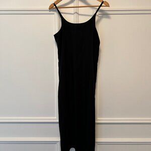 Eileen Fisher Black Cami Midi Slip dress (PP Petite)